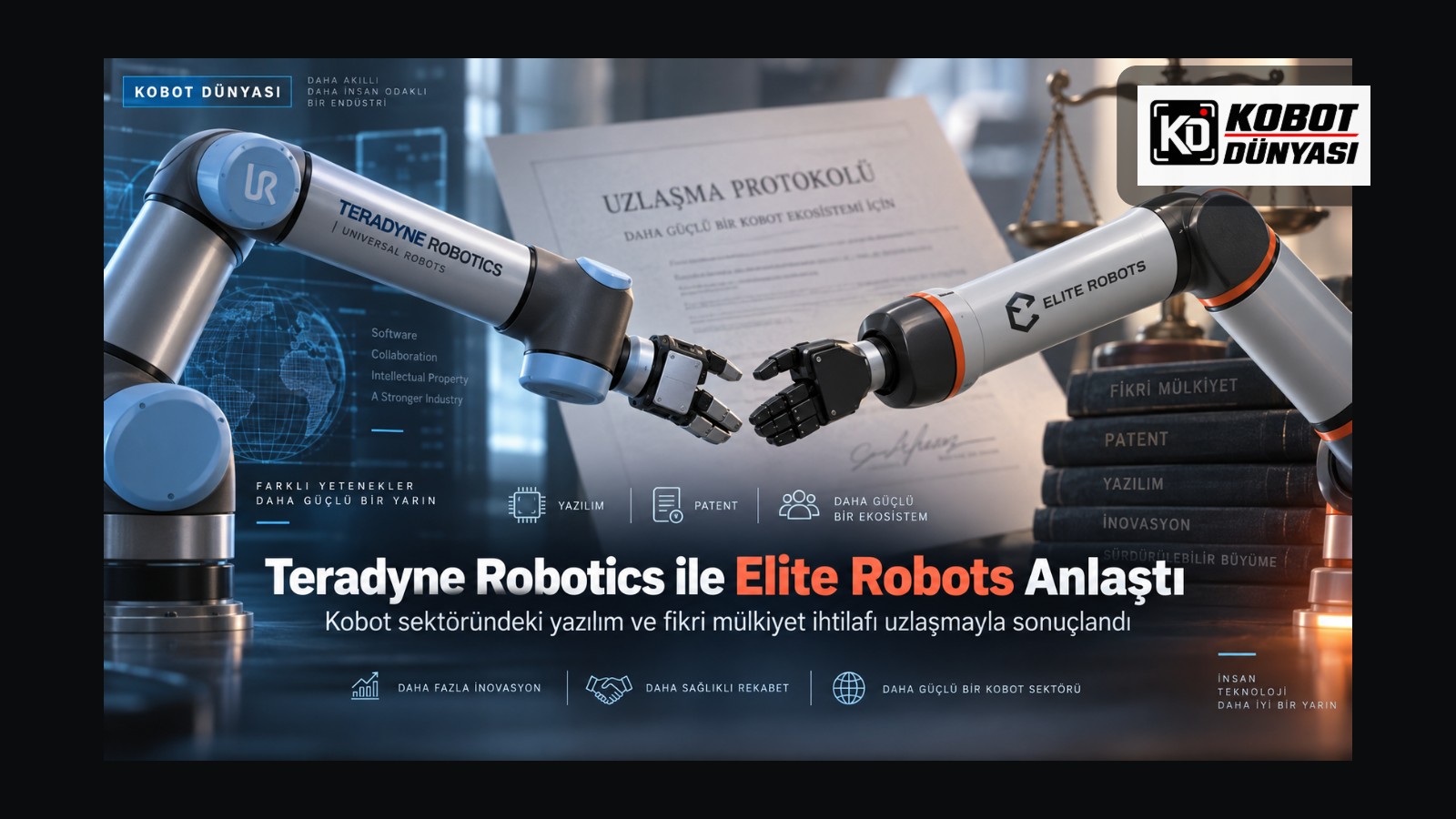 Teradyne Robotics ve Elite Robots Arasındaki Kobot Yazılım Davası Sonuçlandı